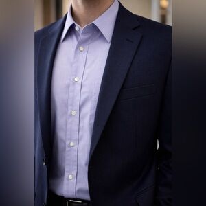 Pronto Uomo 2-Ply Perfect Twill Lavender Dress Shirt 20 34/35 XL